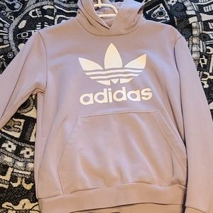 Girls pastle purple adidas hoodie